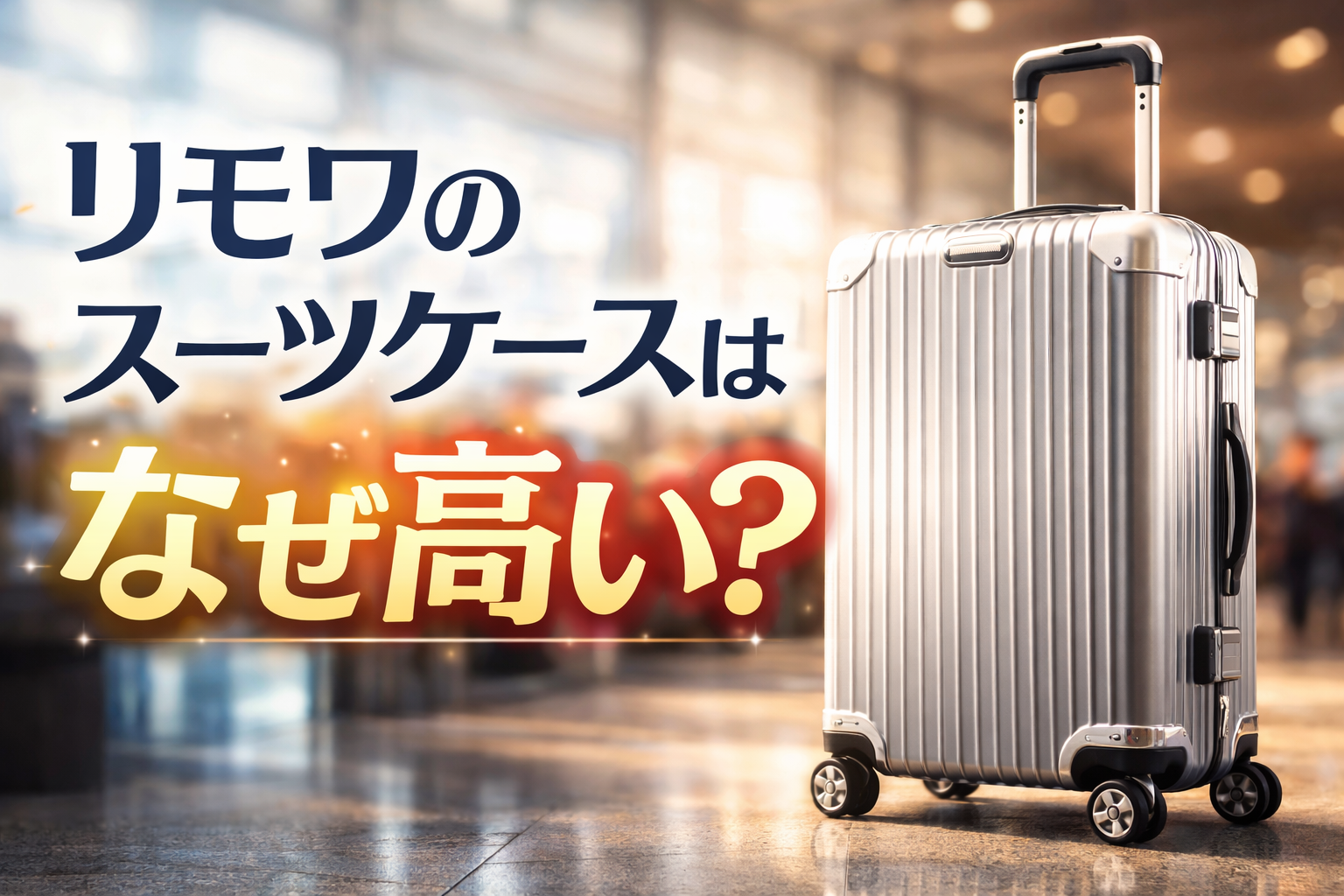 リモワのスーツケースはなぜ高い？高い理由3選！狙われやすいのか解説 